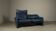 Two Cassina Maralunga two-seat sofas in blue leather by Vico Magistretti, Italy