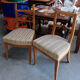 Paire de chaises Biedermeier en bois blond Époque Biedermeier