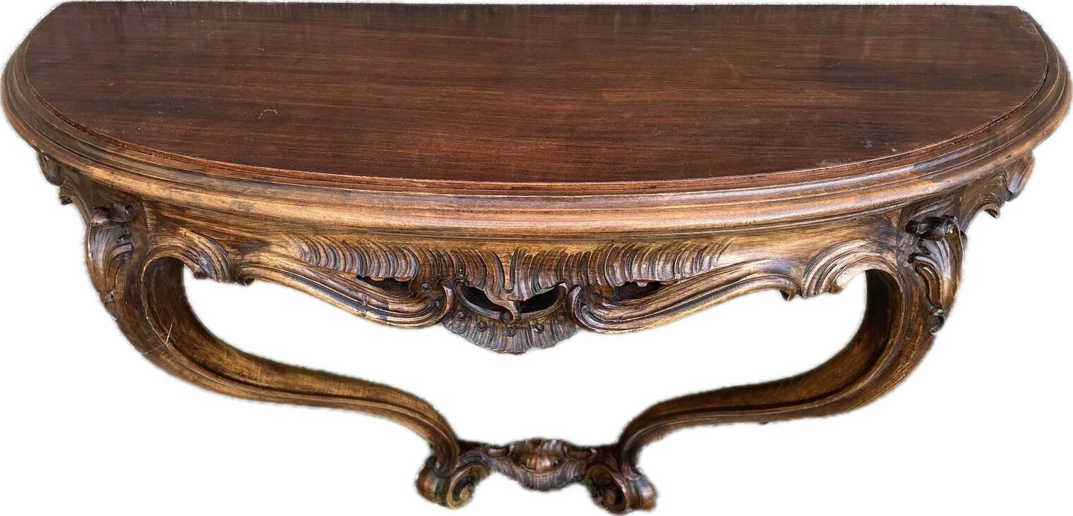 Louis XV Rocaille style console