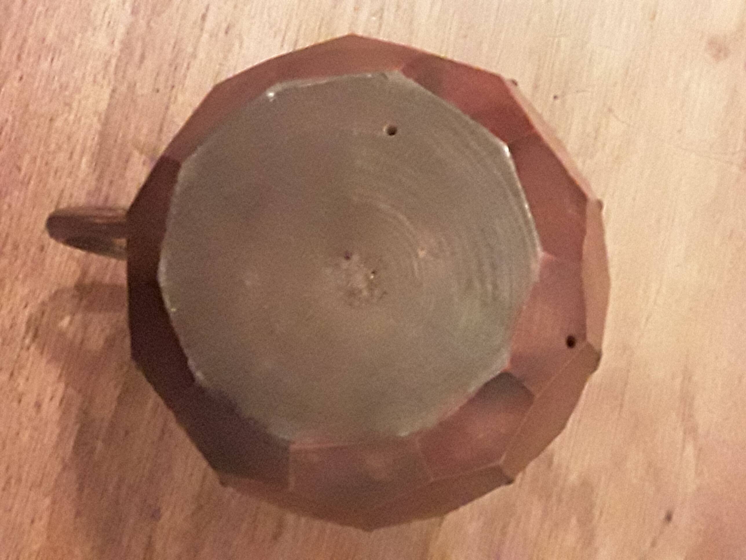Artisanal wooden jug vase for decoration 1930s/1950s