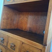 Very large vintage workshop furniture with 30 drawers, haberdashery compartments.