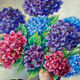 Old painting pattern flowers