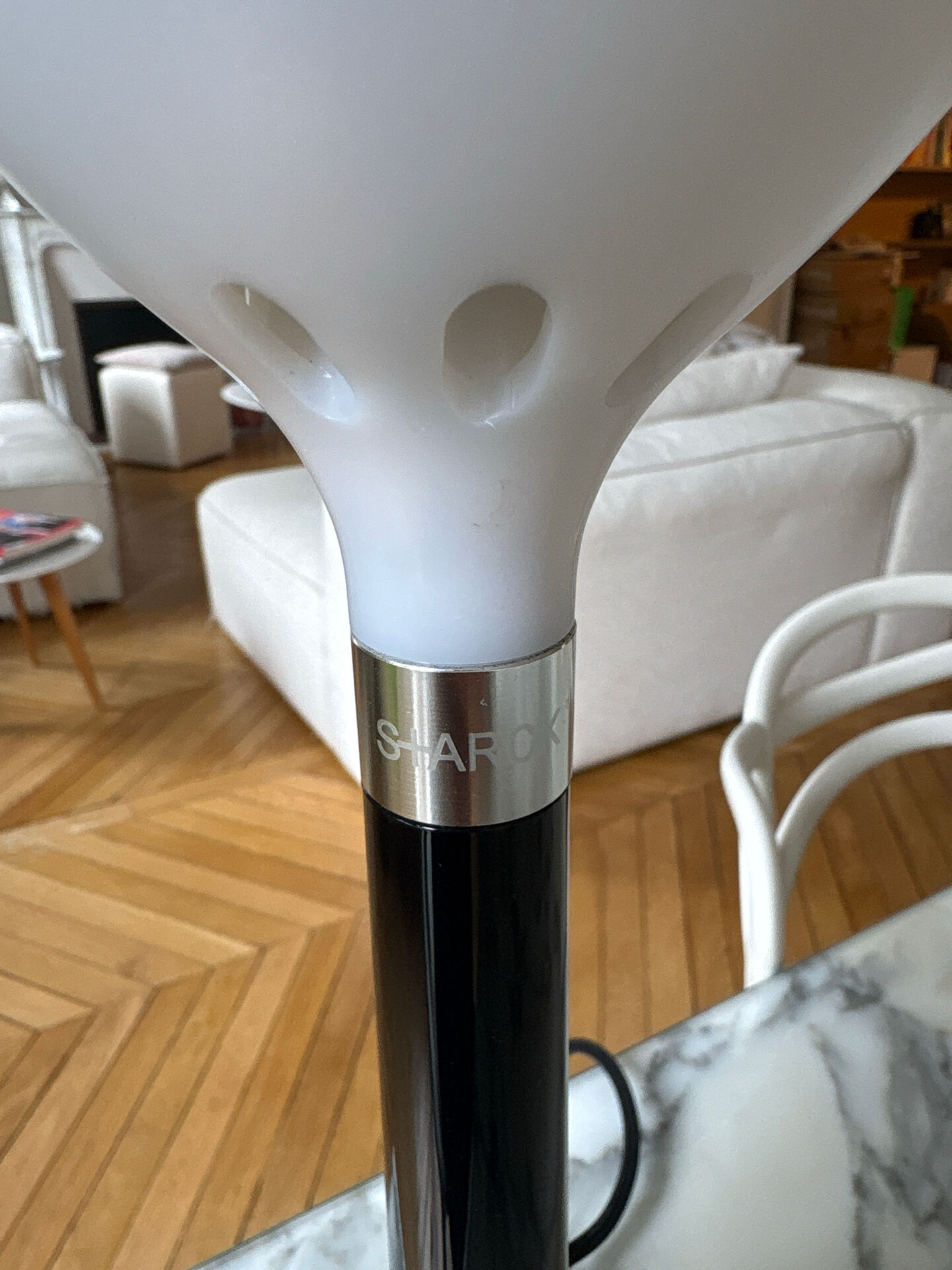 Miss K table lamp edited by Flos, designed by Philippe Starck in