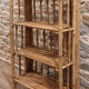 bamboo folding library, vintage, 60s
