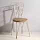 Anciennes chaises d’extérieur blanches (vers 1920). Ensemble de 4 pièces