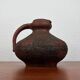 Carafe vase by German studio pottery, brutalist vintage by Gerhard Liebenthron, 1974.
