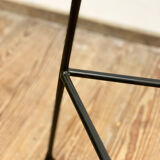 Bar stool in steel and walnut