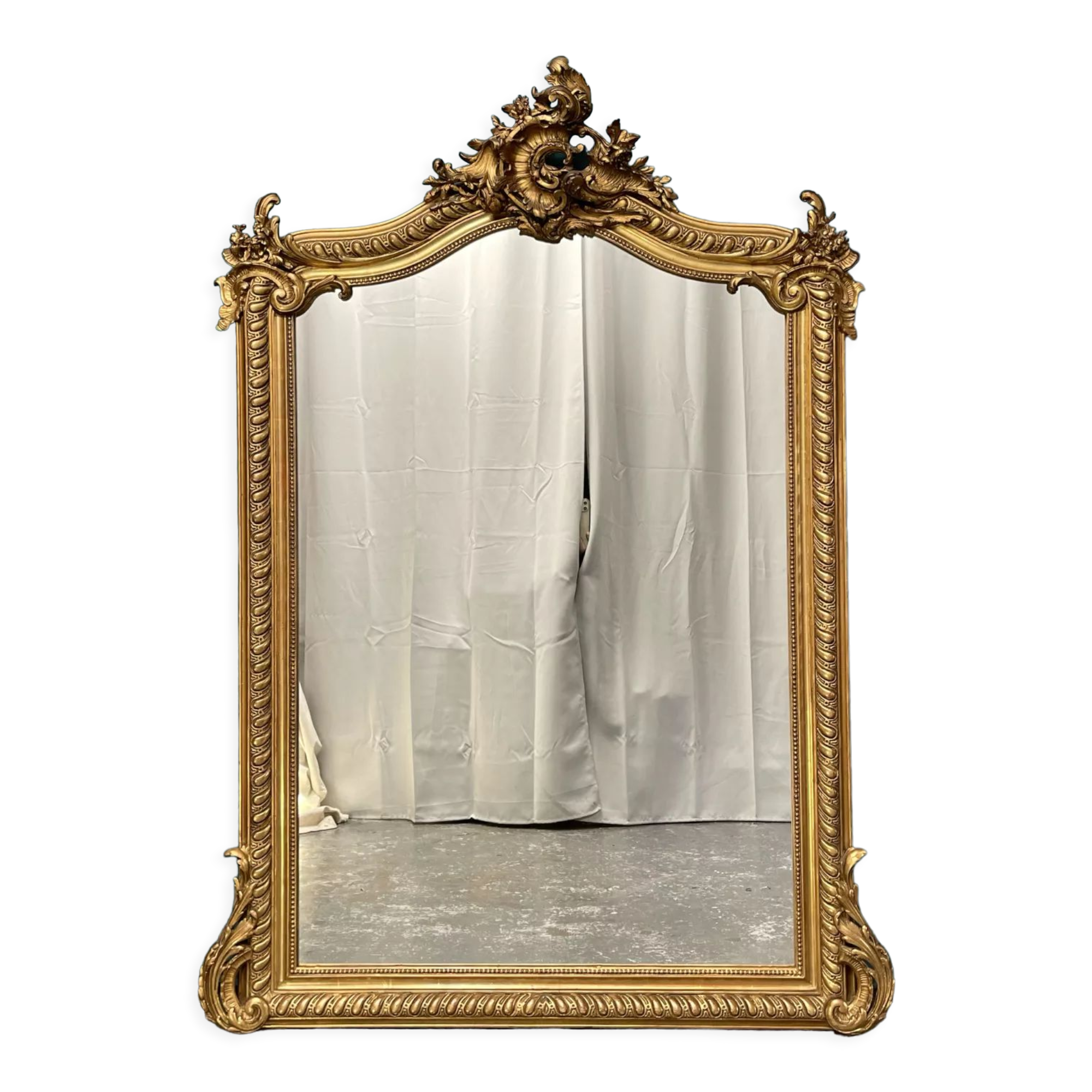 Mirror 151x108 cm old louis XV era Napoleon III