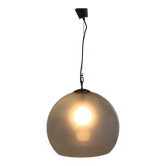 Vintage ceiling light in glass and metal, Italy, 1970s