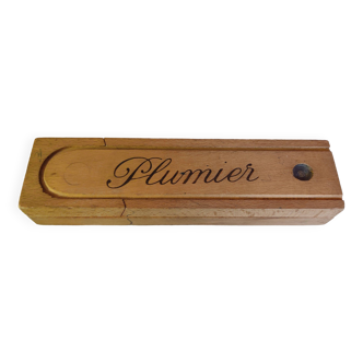 Used wooden floor pencil case