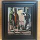 Still life with 2 glasses, oil on panel signed André Deriq