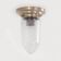 Art deco ceiling lamp polished glass on a nickel plated base , 1930s