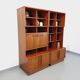 Vintage Scandinavian double bookcase in teak from the 60s