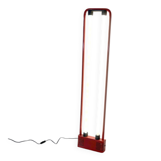 Red floor lamp by Gian N. Gigante for Zerbetto, 1980
