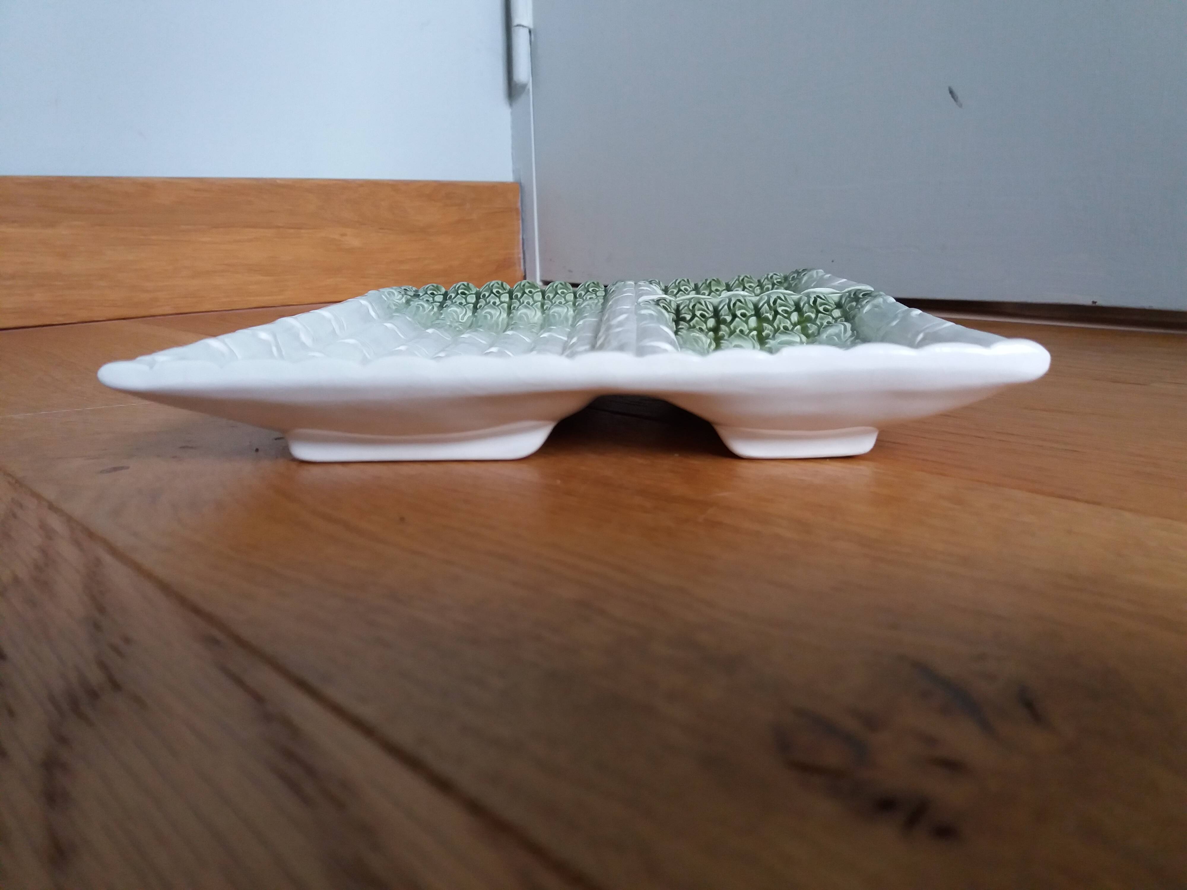 Asparagus dish in slip Bassano Italy