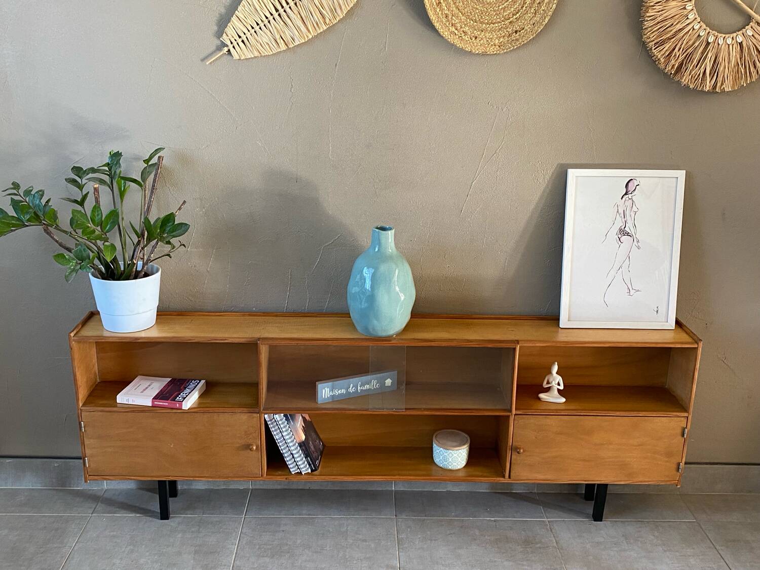 Vintage sideboard 2 levels (shallow)