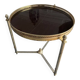 Small gold side table
