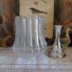 Abat-jour en verre texturé vintage