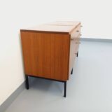 Vintage modernist enfilade ARP Minvielle by Guariche Mortier Motte teak