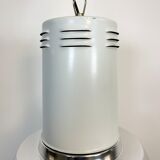 Industrial aluminium lamp with iron grid from siemens, 1980’s