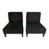 Paire de chaises Roche Bobois