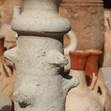 Raw wabi-sabi tamegroute sculpture vase