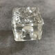 Candle holder holder -candle table vintage glass square shape