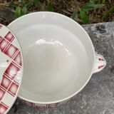 Soupière in earthenware Sarreguemines service Cornwall