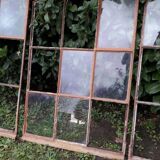 Industrial arched metal windows L73xH110 19th century glass roof