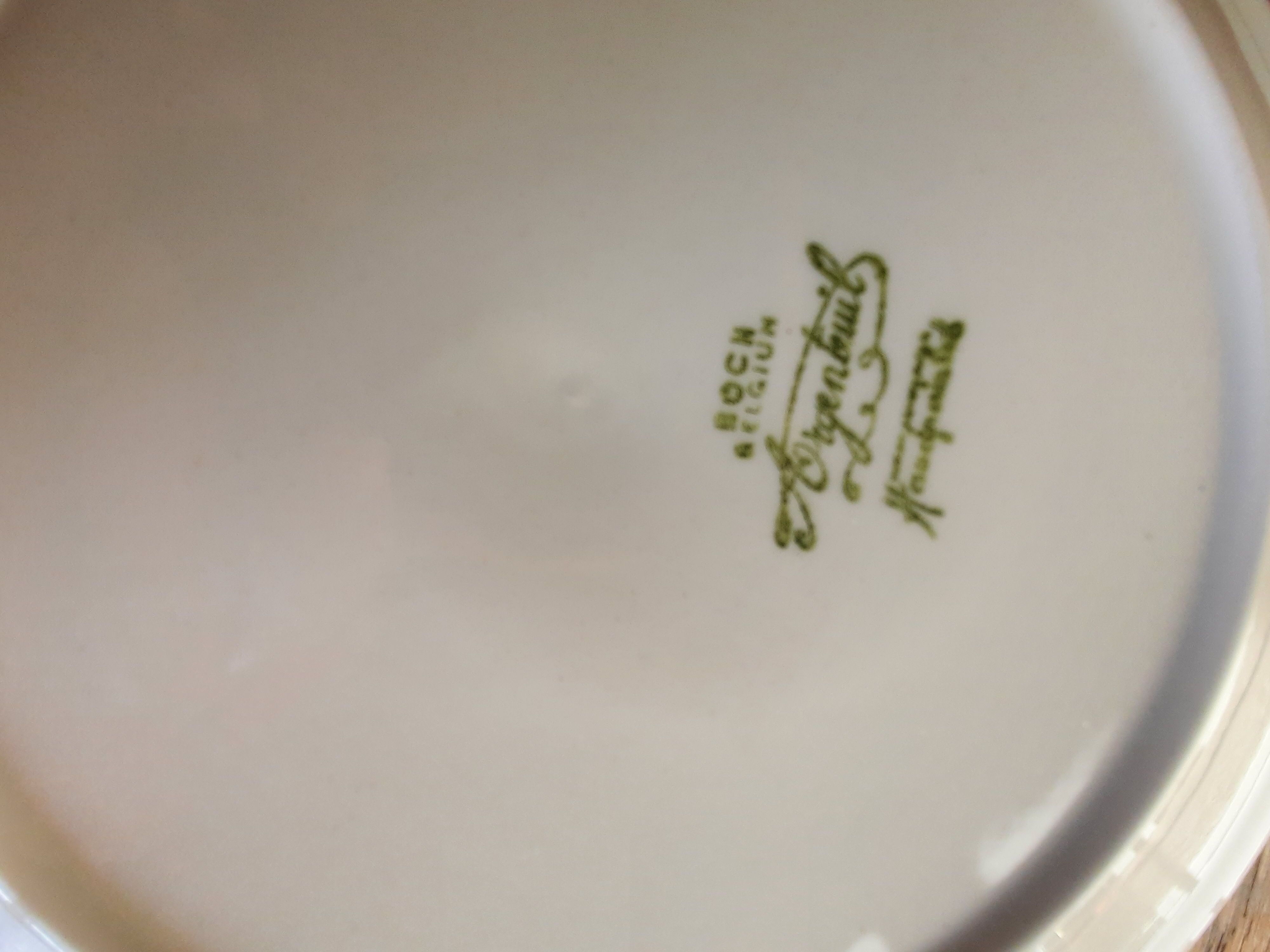 6 plates Boch La Louvière Service Argenteuil