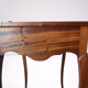 Table d'appoint, travailleuse pupitre vintage artisanale en acajou