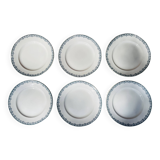 Lot de 6 assiettes plates St. Amand & Hamage