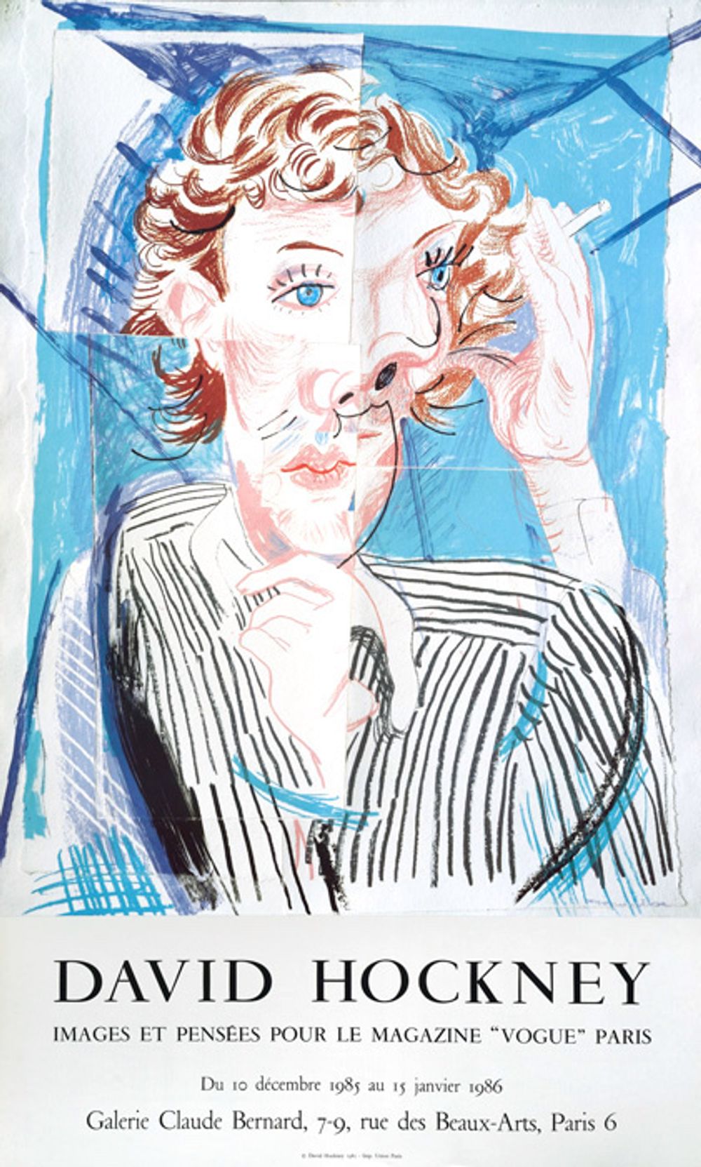 David Hockney poster for Vogue 1986
