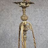 Large Napoleon III period chandelier in bronze and gilt brass