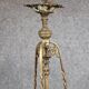 Grand lustre époque Napoléon III en bronze et laiton doré