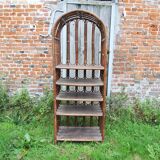 Old 5-story rattan bookcase