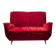 Italian Two-Seater Red Sofa from by I.S.A. Bergamo, 1950s