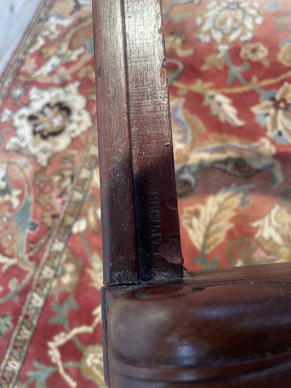 Set of 6 Empire Gondola chairs - Louis XVI in mahogany