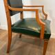 Paire de fauteuils Art déco en chêne et cuir de De Coene Frères