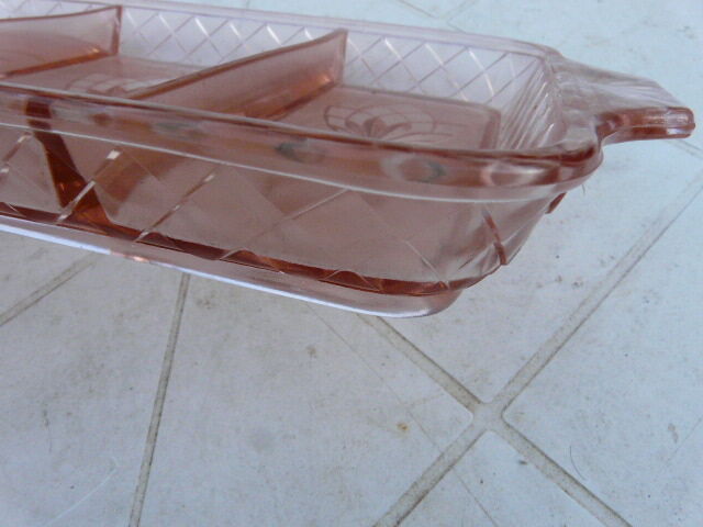 Carved glass ravier dish servant rosaline portieux