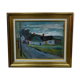 Peinture à l’huile, encadré John Börén, Paysage moderne suédois, années 1960,