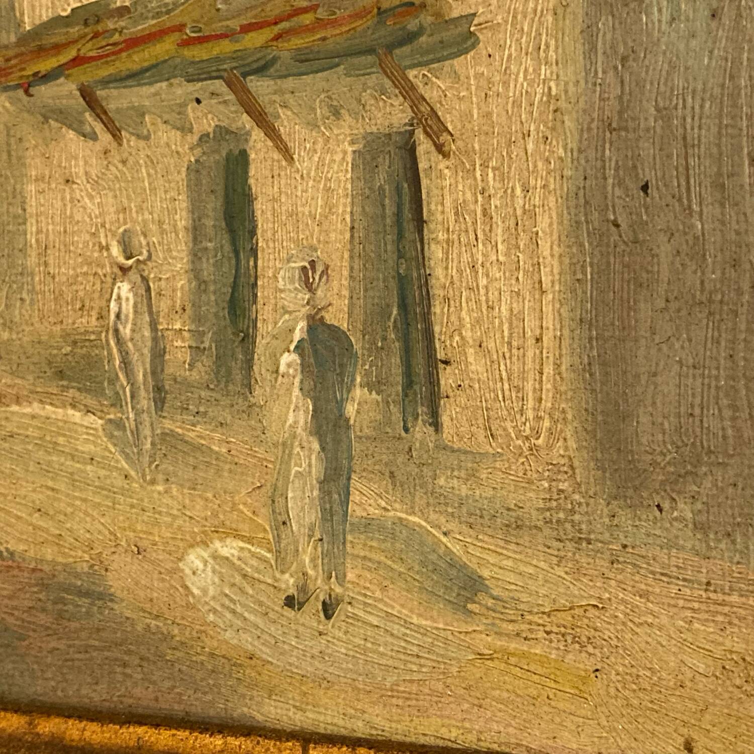 Orientalist oil on canvas 1930 signed Lamy