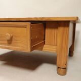 Table basse style vintage rustique bois clair japondi design moderne du milieu du siècle