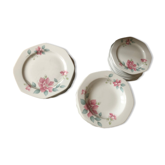 Porcelain plate service