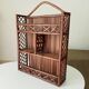 Vintage bamboo and rattan wall shelf from the 70s