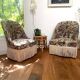 Pair of antique tapestry toad armchairs
