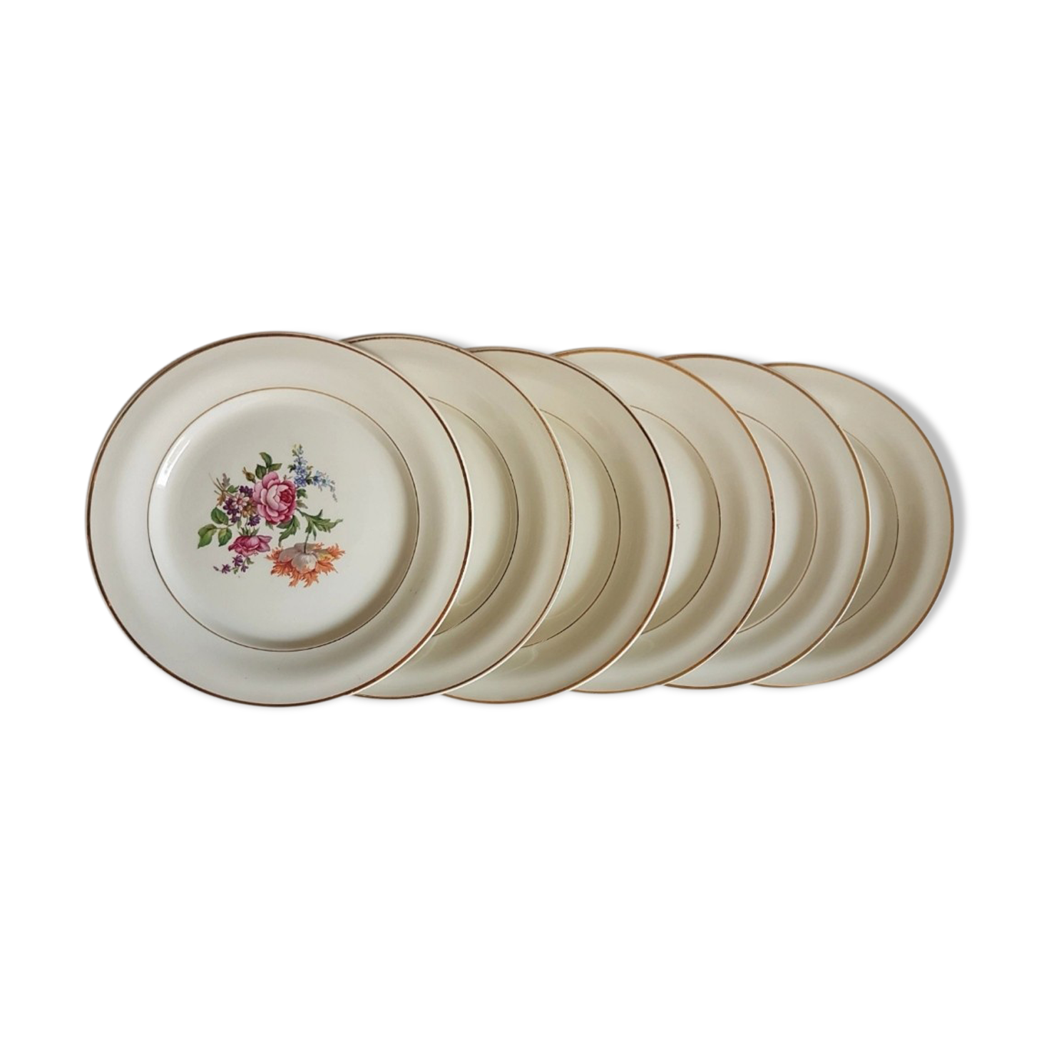 Lot of 6 plates Saint Amand