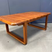 Mid-century solid teak Scandinavian coffee table, 1970s