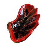 Empty pocket shell oyster ceramic Vallauris unsigned