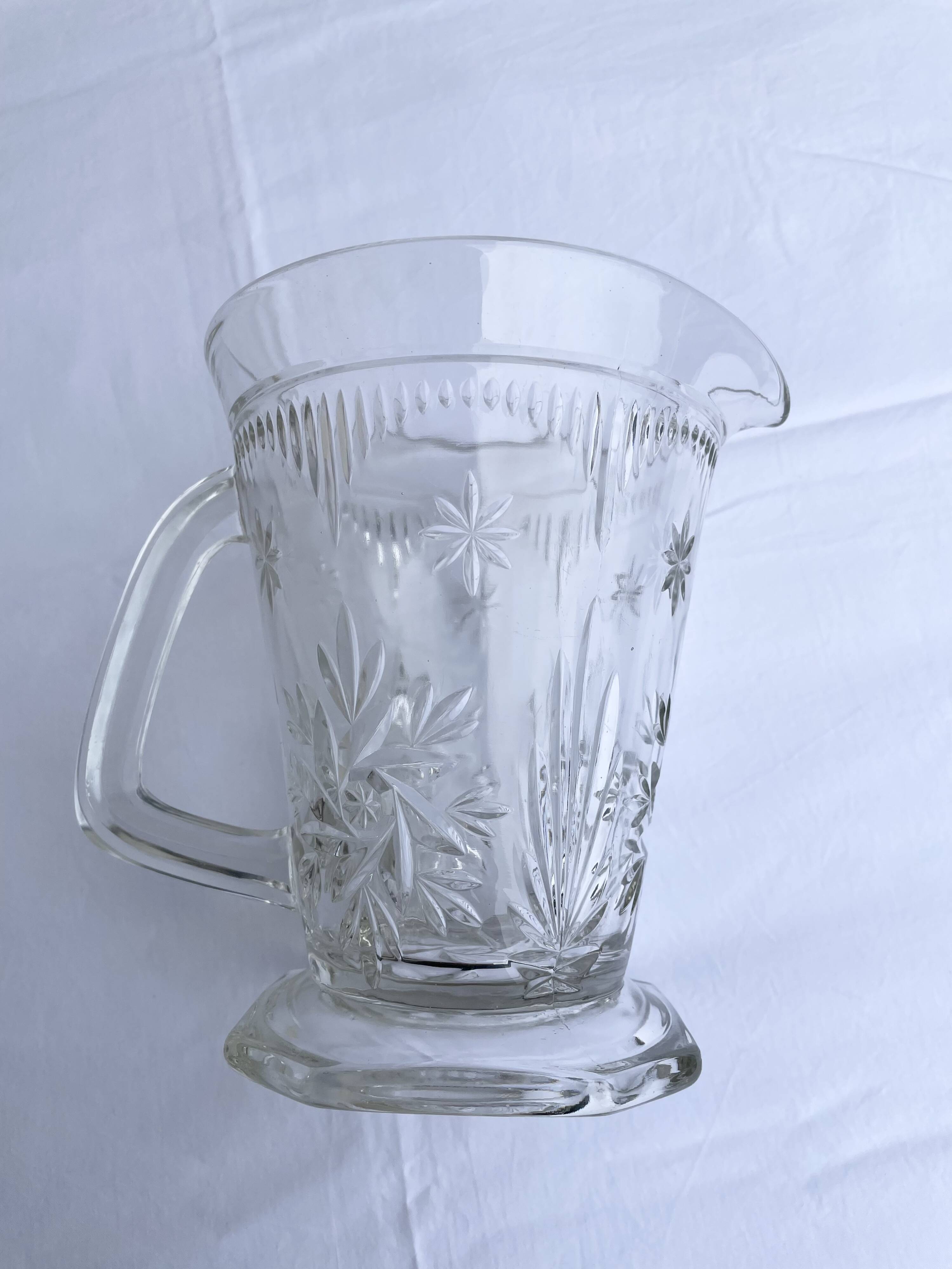 Cut glass jug Art Deco – 1950s